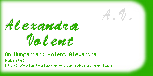 alexandra volent business card